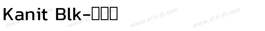 Kanit Blk字体转换